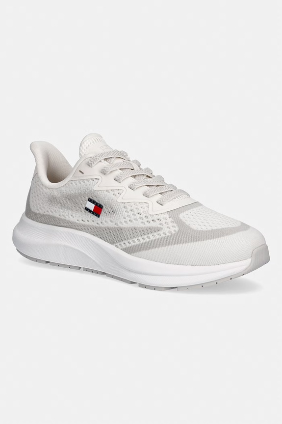 Tommy Jeans RUNNER KNITTED sneakers Ανδρικά λευκό EM0EM01713