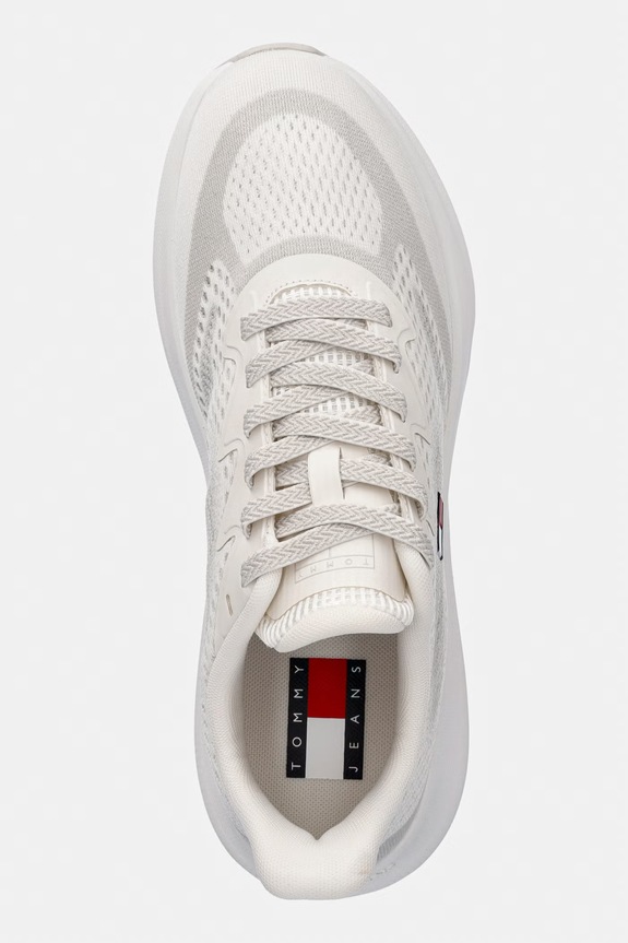 Tommy Jeans RUNNER KNITTED sneakers Ανδρικά λευκό EM0EM01713