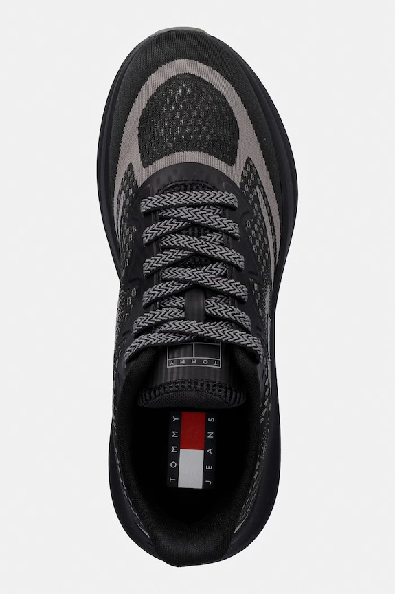 Tommy Jeans RUNNER KNITTED αθλητικά Ανδρικά μαύρο EM0EM01713
