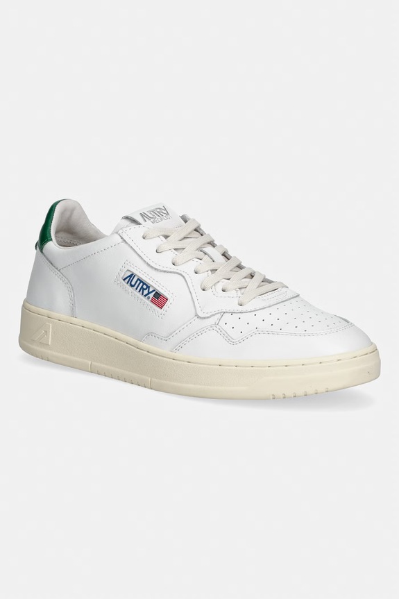 AUTRY leather sneakers Medalist Low grain leather white AULMLL20