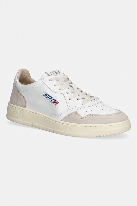 AUTRY sneakers Medalist Low grain leather white AULMLS33