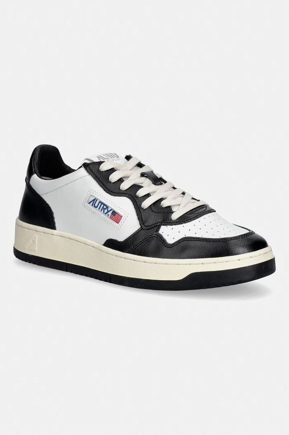 AUTRY leather sneakers Medalist Low grain leather white AULMWB01