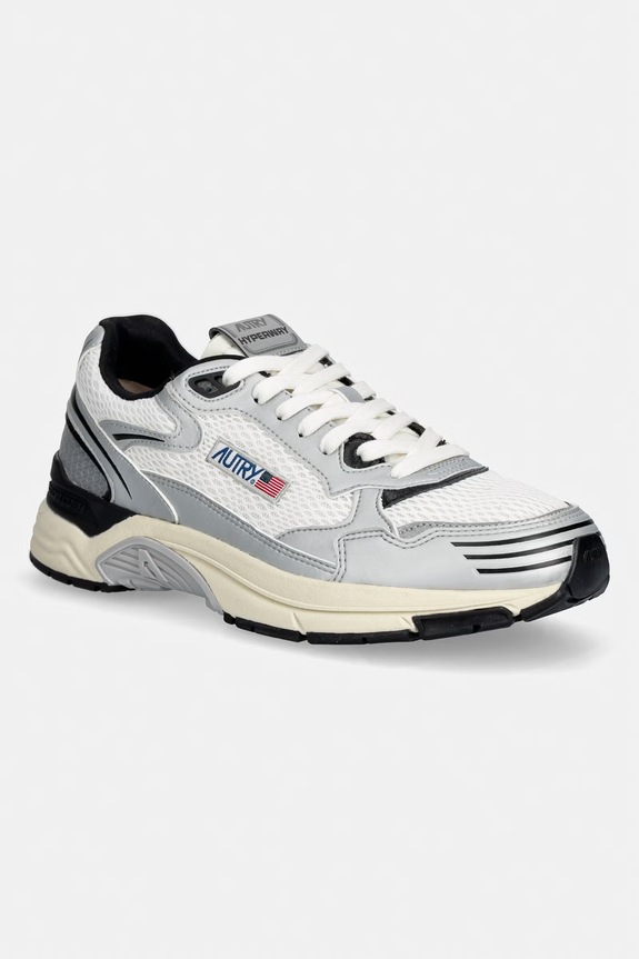 AUTRY sneakers Hyperway Low faux grain leather gray HYLMMV03