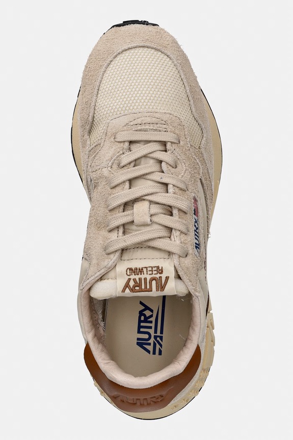 AUTRY Reelwind Low sneakers men's suede beige WWLMUT10