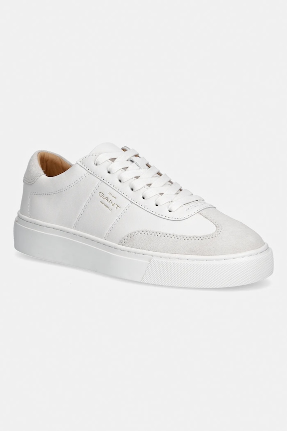 Kožne tenisice Gant McJulien brušena koža bijela 32633230.G290