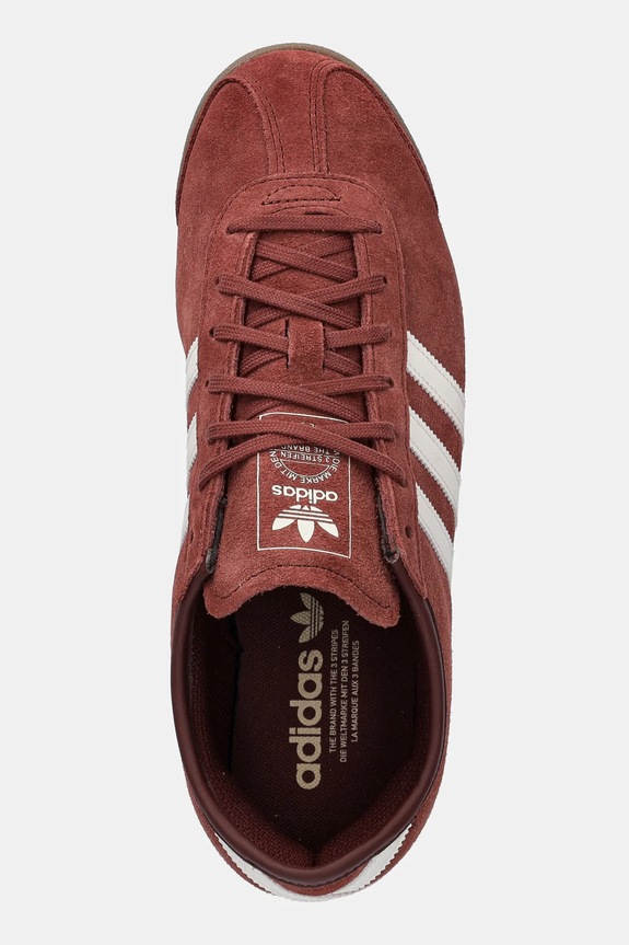 Велурени маратонки adidas Originals Italia 70S бордо IH9087