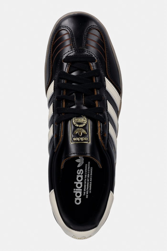adidas Originals sneakersy skórzane Gazelle Indoor czarny IH9679
