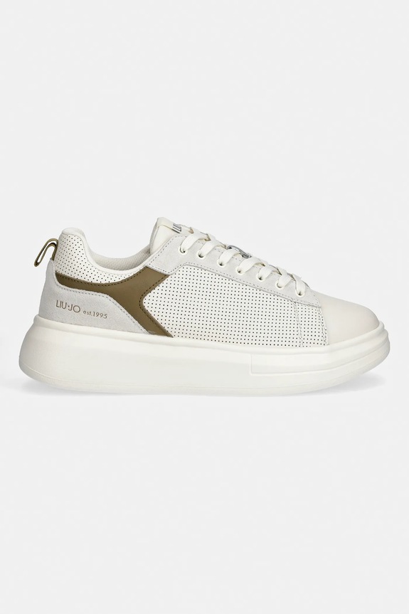 Liu Jo sneakersy skórzane BIG 05 7B6001PX355S4011 beżowy SS26