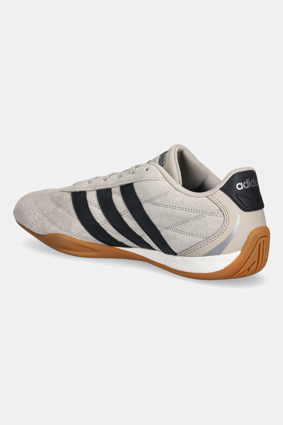 Obutev Superge iz semiša adidas Adipista HQ9164 rjava