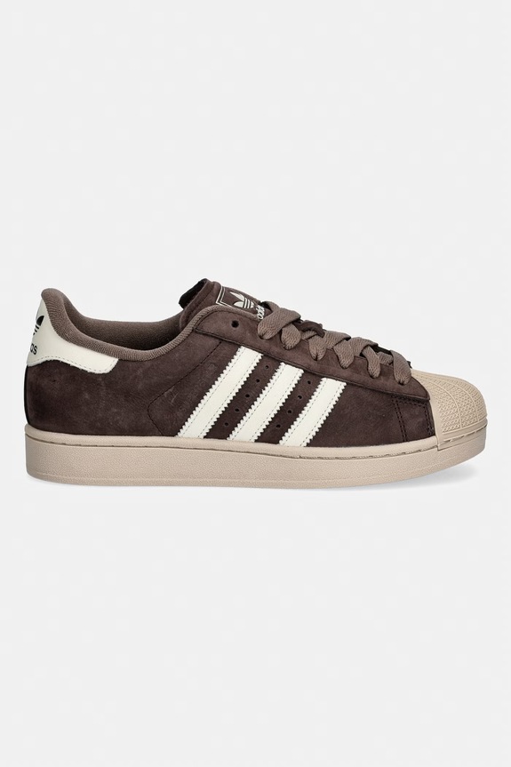 Nubuck sneakers adidas Originals Superstar II IH9314 καφέ SS26