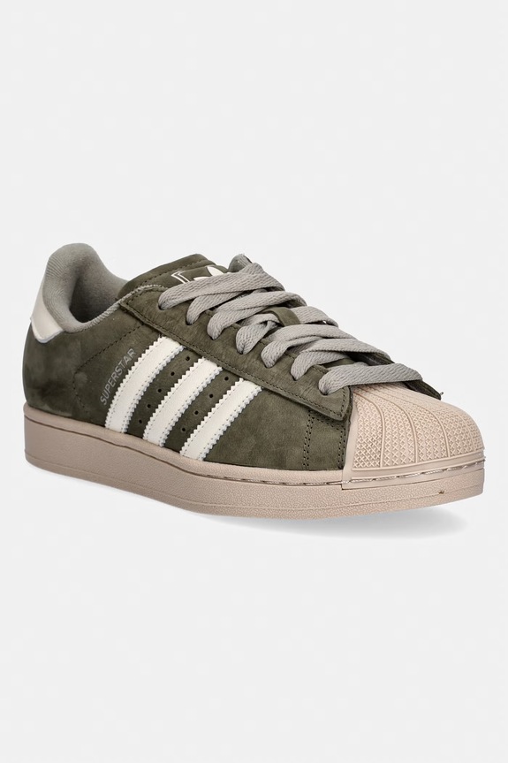 Sneakers adidas Originals Superstar II δέρμα σαμουά πράσινο IH9315