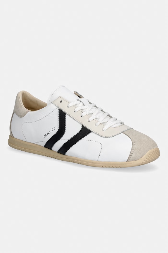 Δερμάτινα sneakers Gant Spearclub δέρμα σαμουά λευκό 32631280.G020