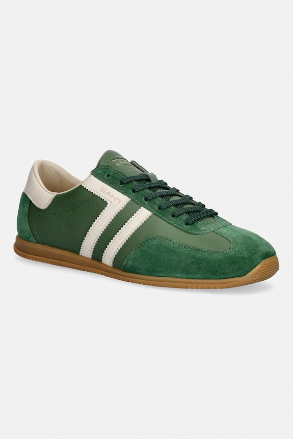 Δερμάτινα sneakers Gant Spearclub δέρμα σαμουά πράσινο 32633302.G702