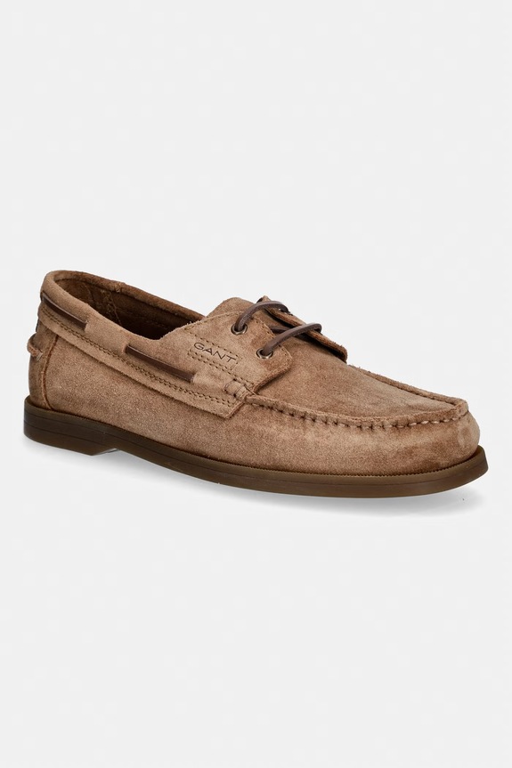 Gant mokasyny męskie zamszowe Yardport brązowy 32633304.G45
