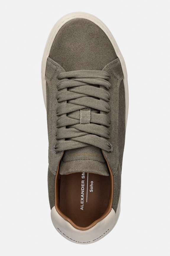 Alexander Smith Soho sneakersy męskie zamszowe zielony ASBDSOM3665MTC