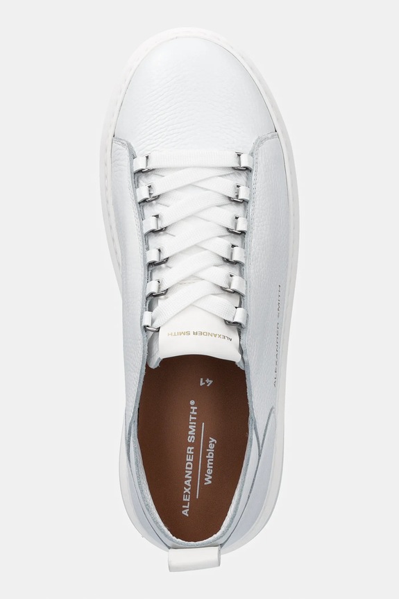 Alexander Smith sneakers din piele Wembley Deconstructed alb ASBDWEM2365TWT