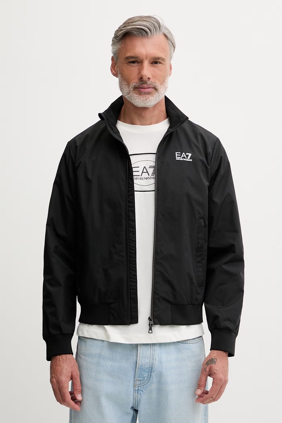 EA7 Emporio Armani geacă de tranziție pentru bărbați negru AF13569.7M000424