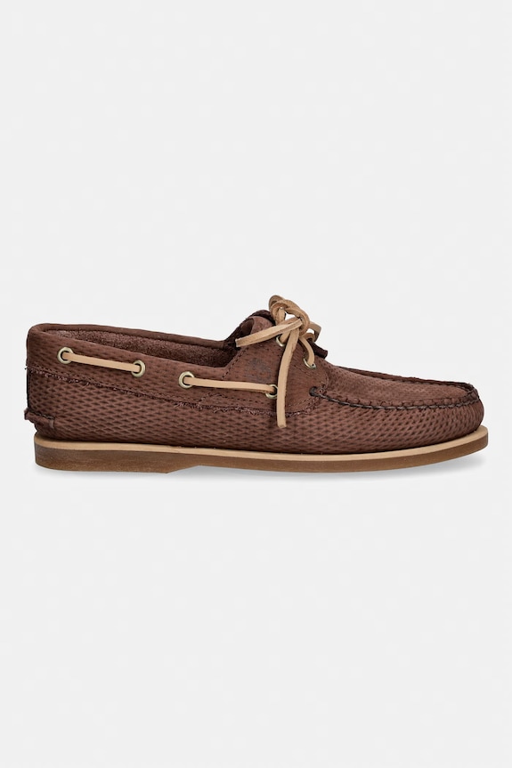 Timberland mocasini pentru bărbați, din piele întoarsă Classic Boat Boat TB0A4187EIV1 maro SS26