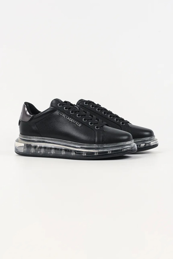 Δερμάτινα sneakers Karl Lagerfeld KAPRI KUSHION KL52626A.007 μαύρο SS26