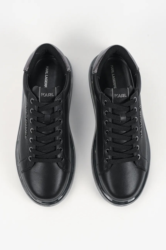 Δερμάτινα sneakers Karl Lagerfeld KAPRI KUSHION μαύρο KL52626A.007