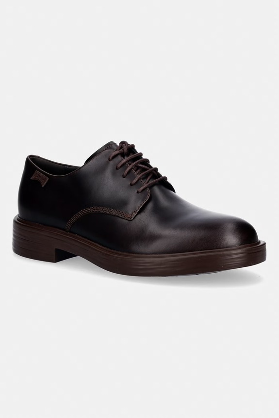 Kožené polobotky Camper Dean elegantní hnědá K100979.002