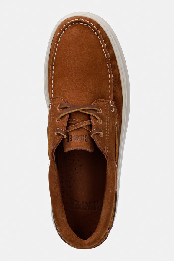 Μοκασίνια nubuck Camper Runner Four καφέ K101073.005