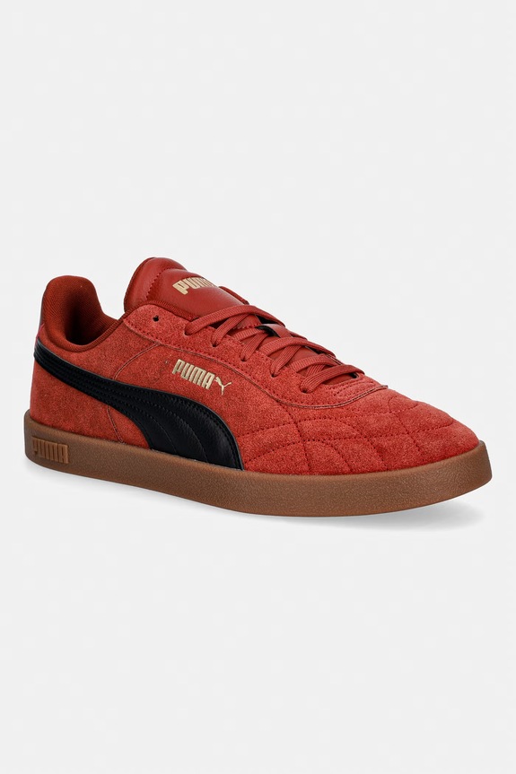 Кроссовки Puma Club II Indoor имитация замша красный 404465.M