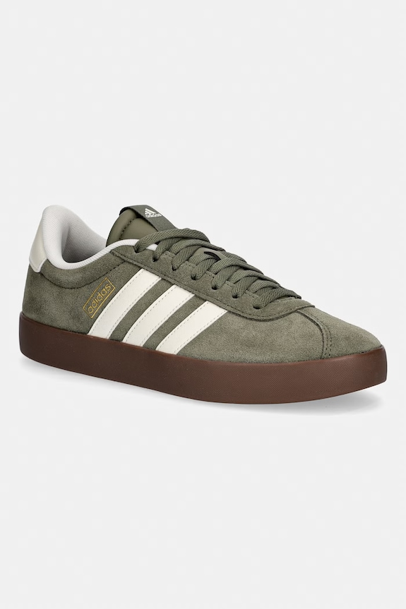 adidas sneakers VL Court 3.0 piele întoarsă verde KJ6805
