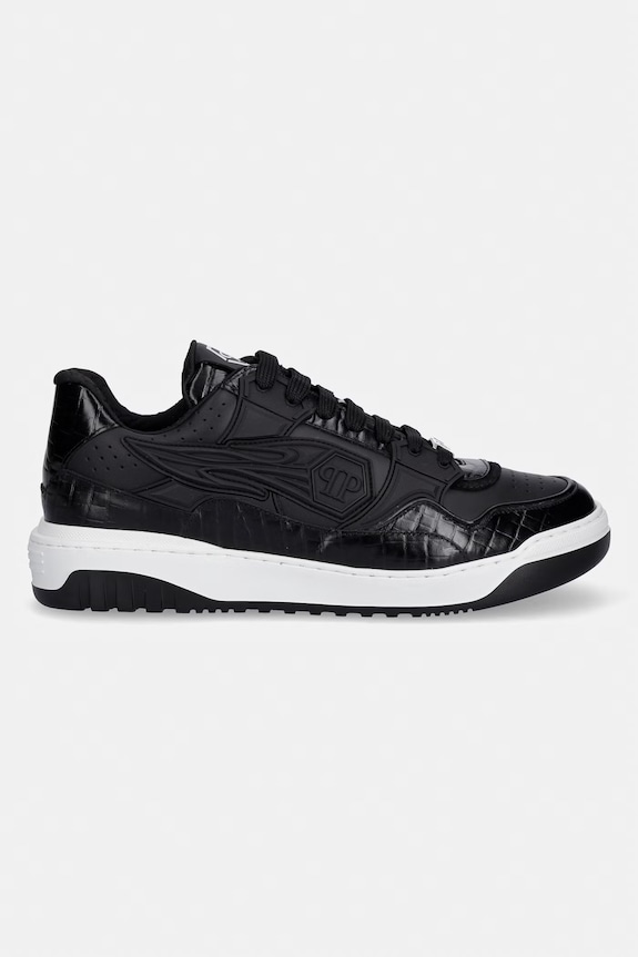 Philipp Plein sneakers din piele Low-Top Moonwalker MSC4075.PLE005N.0202 negru SS26