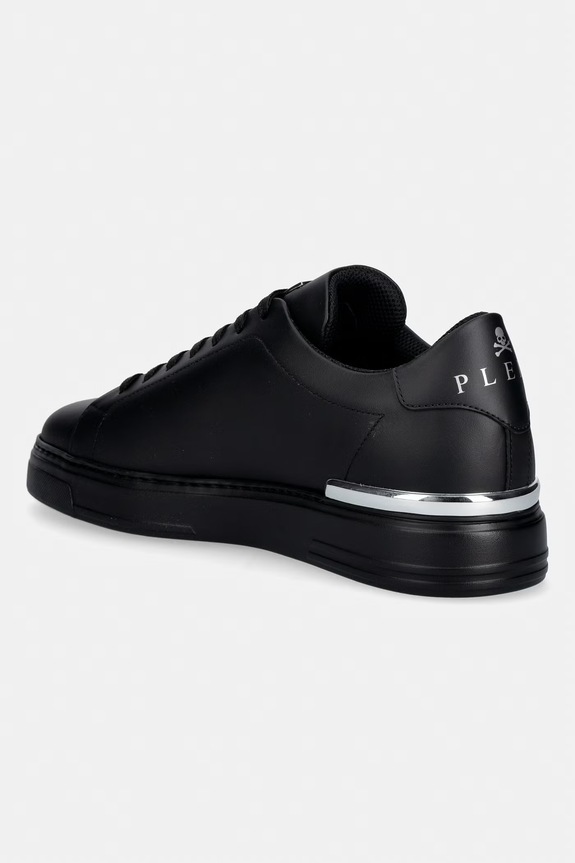 Obuća Kožne tenisice Philipp Plein Leather Lo-Top Hexagon USC0379.PLE075N.0202 crna