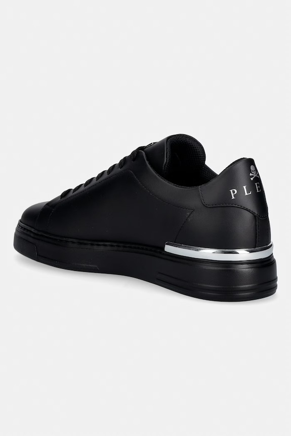 Obuća Kožne tenisice Philipp Plein Leather Lo-Top Hexagon USC0379.PLE075N.0202 crna