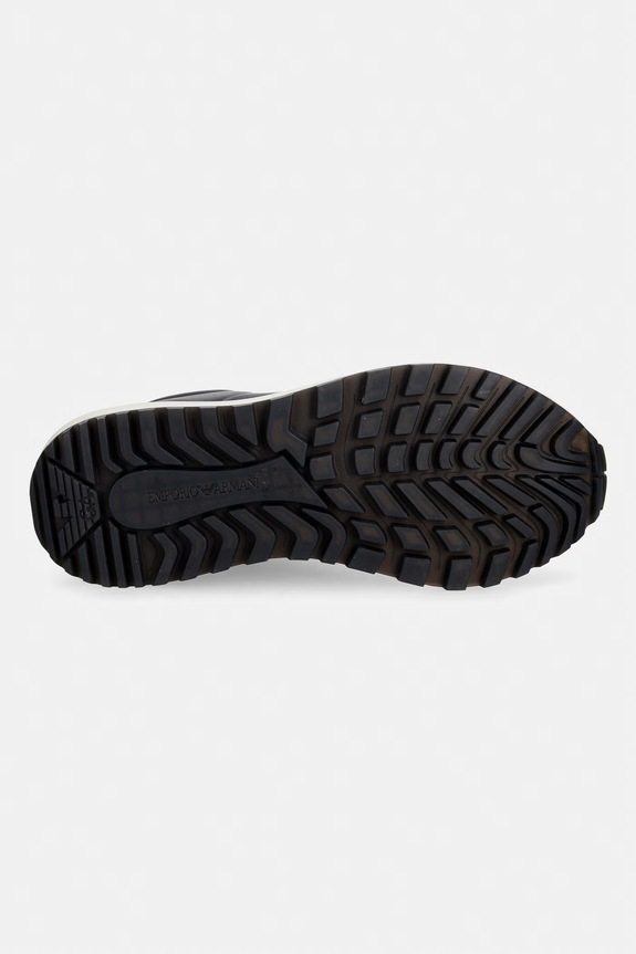 Emporio Armani sneakersy skórzane EM003740.AF19726.MC005 czarny