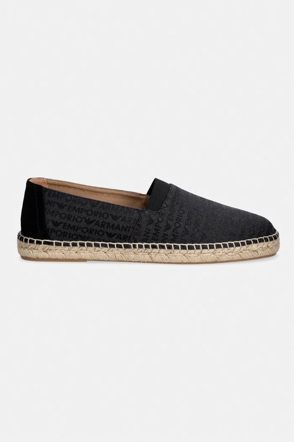 Emporio Armani espadrille da donna EM005853.AF25529.MC012 nero SS26