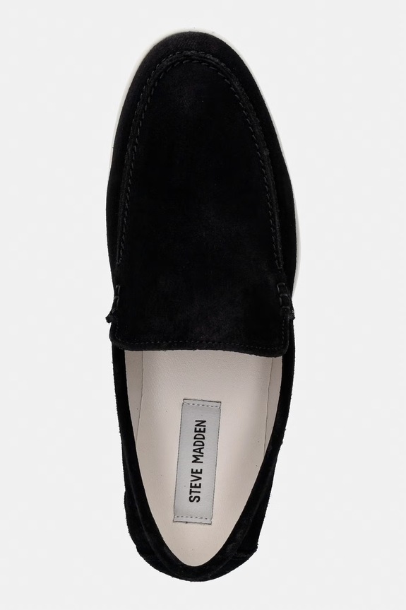 Semišové mokasíny Steve Madden Mayne černá 12000349.015