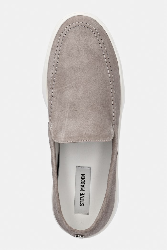 Μοκασίνια σουέτ Steve Madden Leyton γκρί 12000834.005