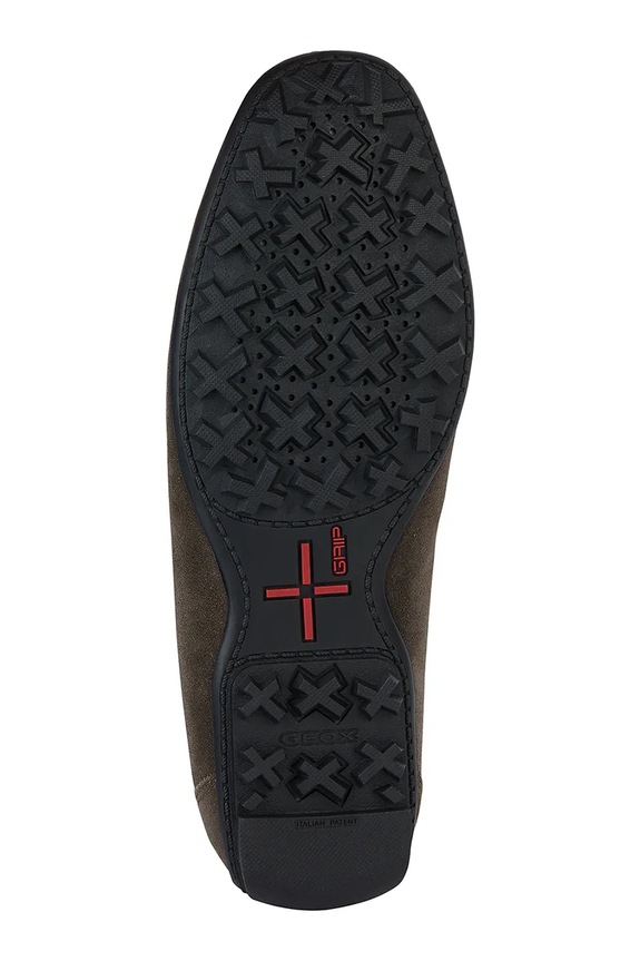 Mokasinke od brušene kože Geox U KOSMOPOLIS + GRIP U35CFB00020C6021