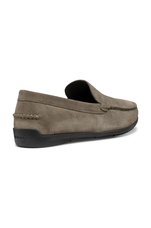 Scarpe Geox mocassini in camoscio U SIRON U55Q3A00022C1018 marrone