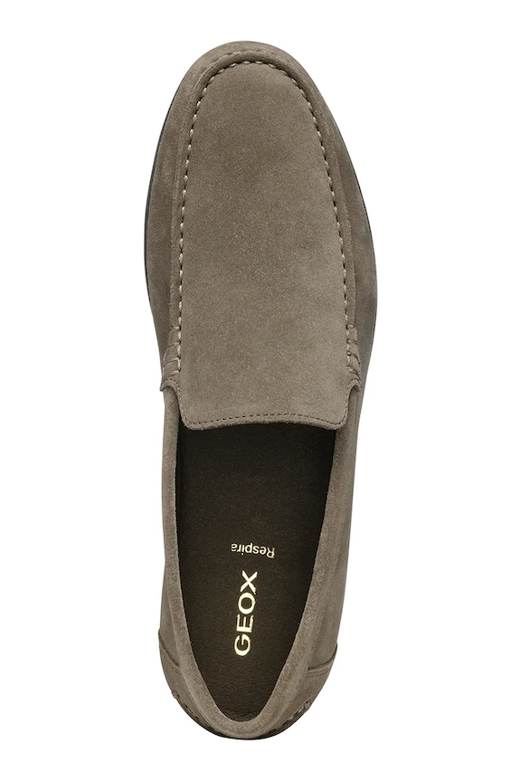 Geox mocassini in camoscio U SIRON U55Q3A00022C1018 marrone