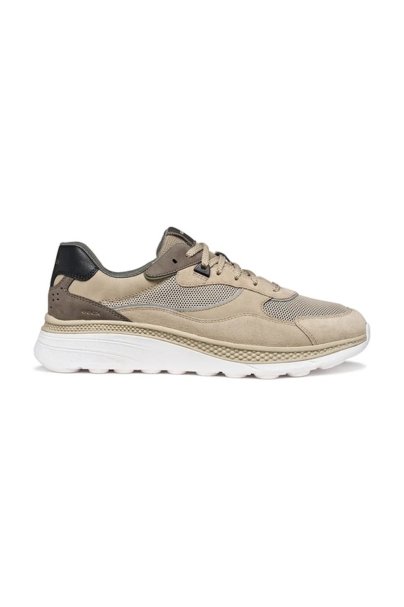 Tenisky Geox U SPHERICA ACTIF X1 semišová kůže béžová U65HUA01422C5004