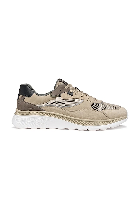 Tenisky Geox U SPHERICA ACTIF X1 semišová kůže béžová U65HUA01422C5004