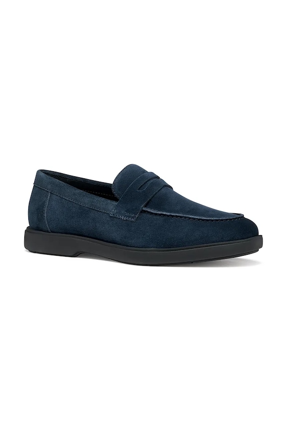 Geox mocassini in camoscio U SPHERICA EC17 U65LAA00020C4002 blu navy SS26