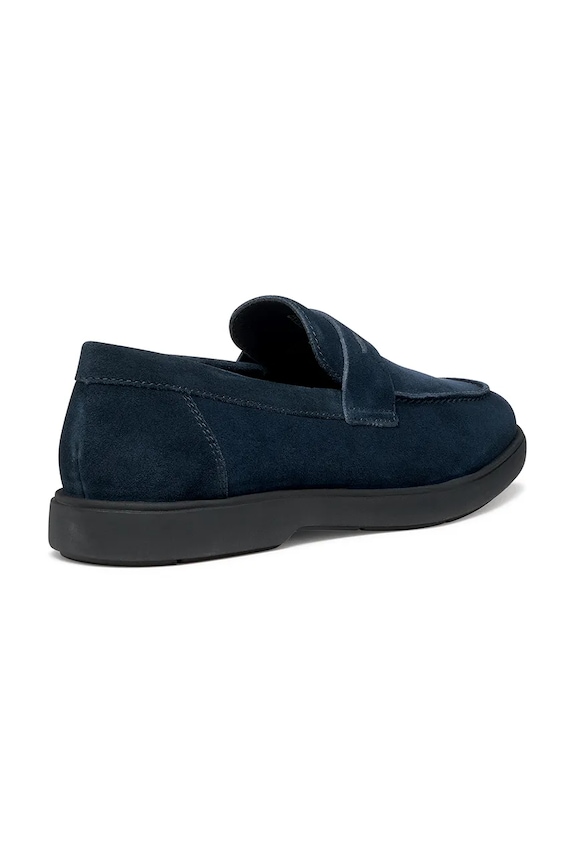 Scarpe Geox mocassini in camoscio U SPHERICA EC17 U65LAA00020C4002 blu navy