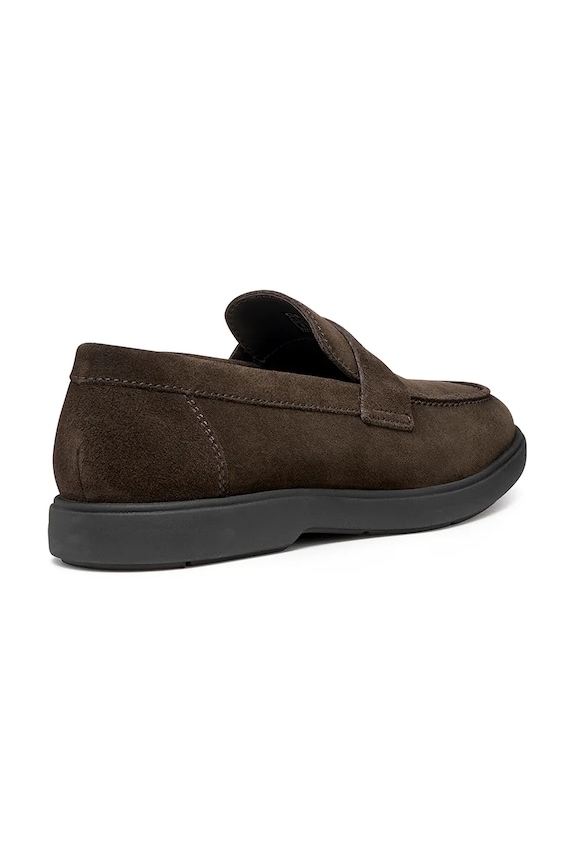 Scarpe Geox mocassini in camoscio U SPHERICA EC17 U65LAA00020C6006 marrone