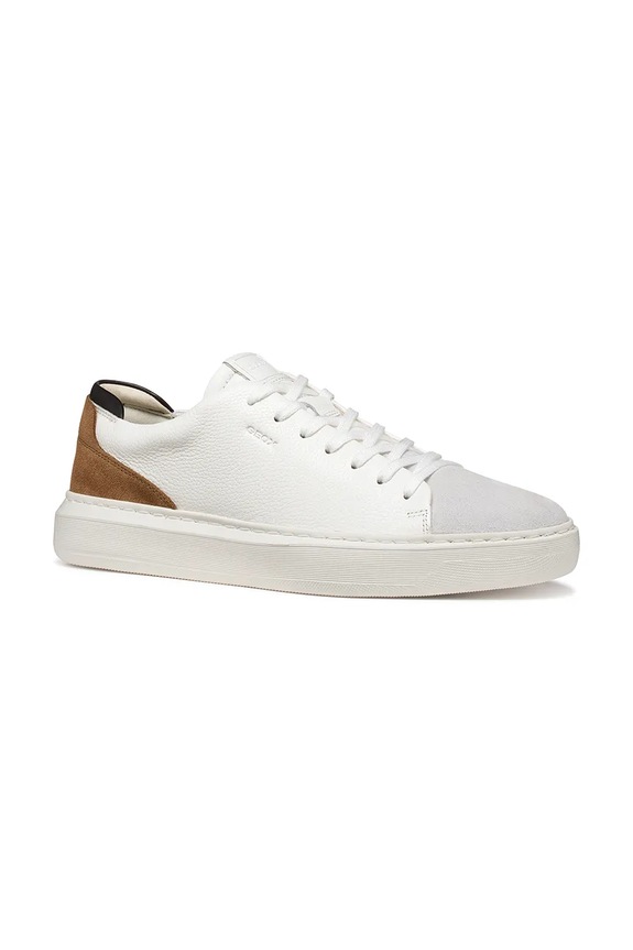 Δερμάτινα sneakers Geox U DEIVEN U655WA04722C1224 λευκό SS26