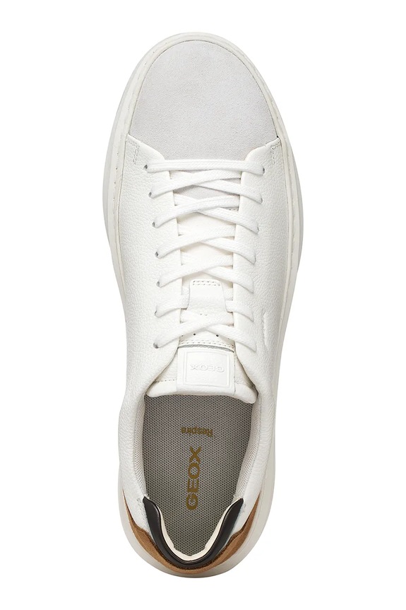 Δερμάτινα sneakers Geox U DEIVEN U655WA04722C1224 λευκό