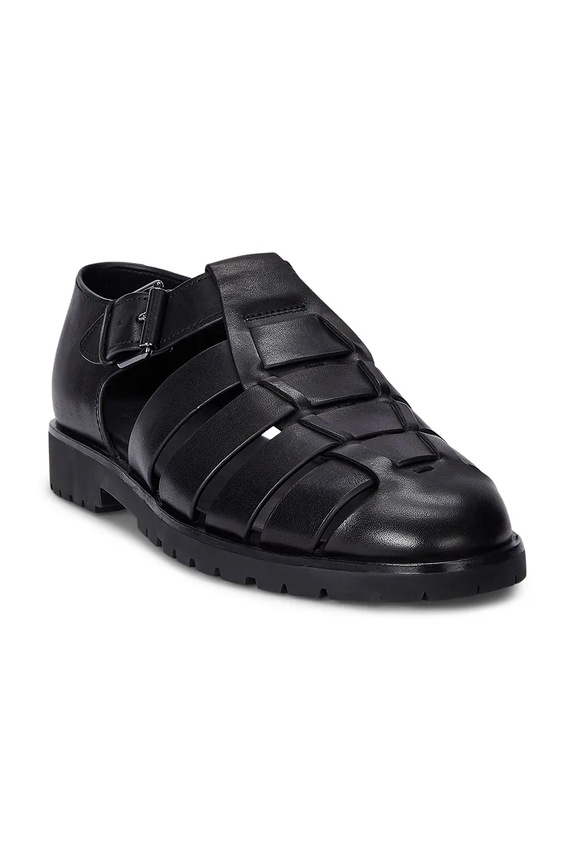 Polo Ralph Lauren sandály pánské kožené Finn Lug 803961442002.001 černá SS26
