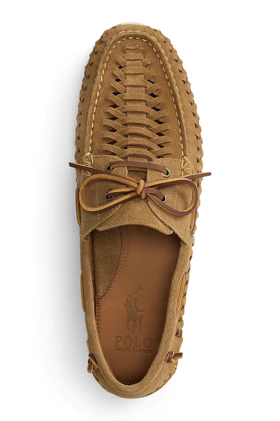 Παπούτσια Polo Ralph Lauren μοκασίνια Ανδρικά δερμάτινα Mertn Bt Wvn 803P07646002.270 καφέ