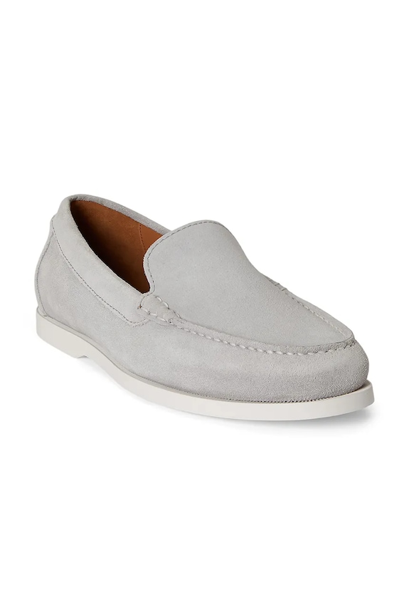 Polo Ralph Lauren mokasíny pánske semišové Merton Vnetn 803P09766002.020 sivá SS26