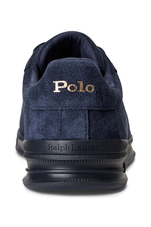 Scarpe Polo Ralph Lauren sneakers in camoscio Hrt Ct II 809877601002.400 blu navy