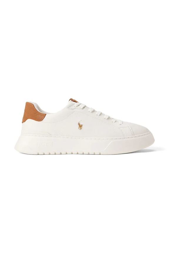 Polo Ralph Lauren Rlite Court tenisky pánske kožené biela 809P07170001.100